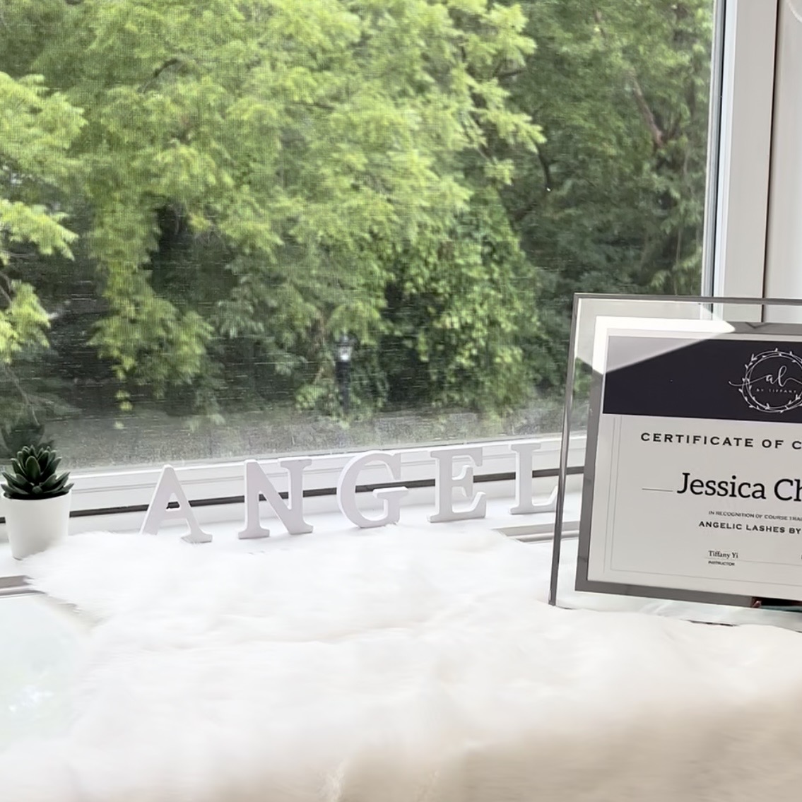 Angelic Academy graduation certificate.